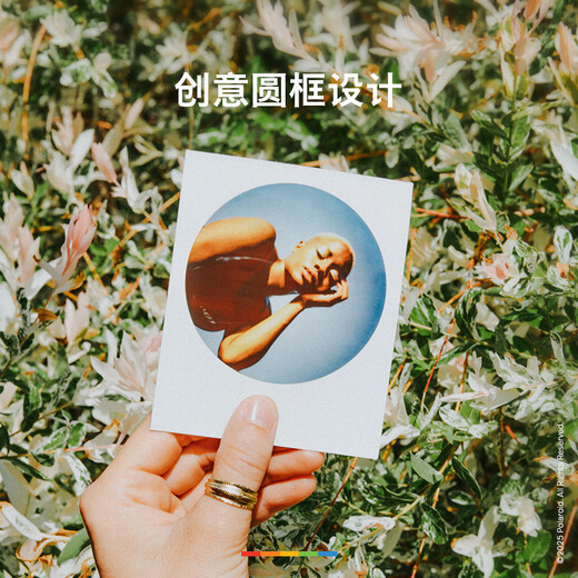 Polaroid 600 instant camera photo paper, retro film, only available in I-2&Now&Now+&Lab May 25, 600 round frame color photo paper (8 photos)
