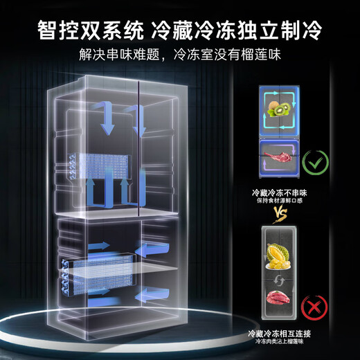 Casarte 560-liter raw stone series MSA nitrogen and oxygen intelligent control fresh-keeping French multi-door household refrigerator national subsidy first-level energy efficiency trade-in BCD-560WGCFDA4GUU1