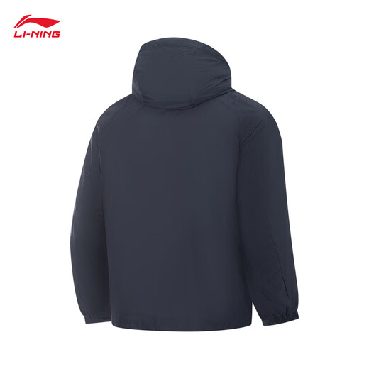 Li Ning Reflective Loose Short Cotton Jacket Men's Winter Comfortable and Warm Casual Hooded Sports Jacket AJMV257