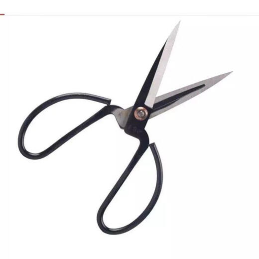 Wang Mazi classic scissors old-fashioned notch manganese steel scissors tailor kitchen office classic black scissors (good quality) old style red/sleeved scissors_1