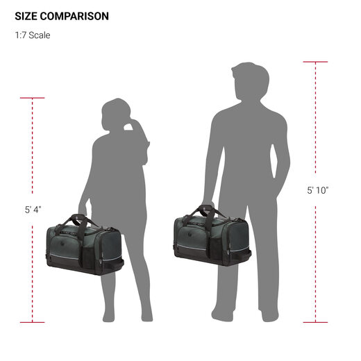 SWISSGEAR APEX Duffel Bag Gym Bag Travel Large Bag Black Gray/Black Dobby 20 Inch