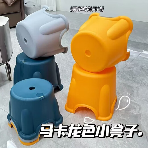 Basin Plastic Wash Basin Household Thickened Plastic Basin Wholesale Kitchen Wash Basin Children's Baby Solid Color Wash Basin Home Small Stool 16cm*18cm Random Color