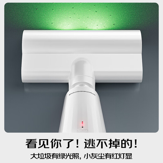 松下（Panasonic）Xtra零零吸无线吸尘器自动集尘家用大吸力手持绿光照显尘吸猫毛除尘MC-KAX1W【60天免倒垃圾】