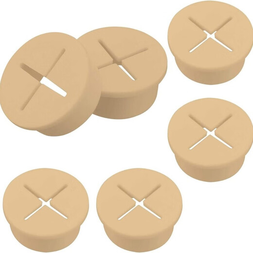 Bun Peng wire hole cover decorative cover waterproof desktop through round silicone cover dust cover mobile phone table cross rubber plug threading black opening 20mm 10 pieces