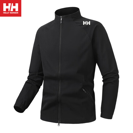 Helly Hansen (HH) Sports Jacket Men's Autumn New Cycling Clothing Casual Running Jacket Stand Collar Waterproof Windproof Jacket Outdoor Top Men Gray 2XL