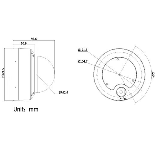 海康威视400万高清星光夜视拾音红外poe网络摄像机 2CD3146FWD-I/3146WD-I 2.8mm（固定半球新老型号随机）