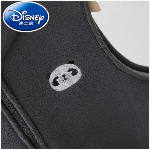 Disney children's velvet vest autumn and winter new style medium and large children's polar fleece vest jacket boys and girls warm green 110 recommended height 100-110cm