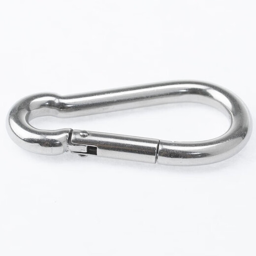 Hesdig JG-54 304 stainless steel spring hook, hoist quick release buckle, spring buckle, chain buckle, safety buckle, spring buckle M4 (5 pieces) Beijing warehouse flash delivery