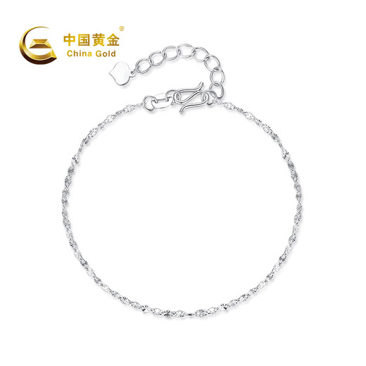 CHINA GOLD Lips PT950 Platinum Bracelet Women's Platinum Bracelet Birthday Gift for Girlfriend and Wife Platinum Weight Approximately 1.7g SF Straight Hair/Brand Gift Box