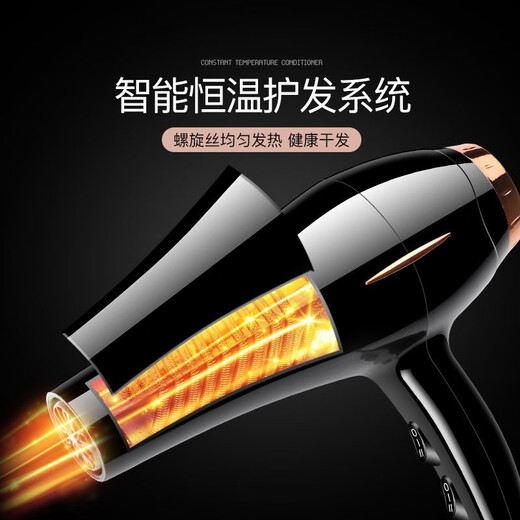 Zaoyu Hair Dryer Hair Salon Special High Wind Negative Ion Hair Dryer Home High Power Barber Shop Blue Light Hair Dryer Constant Temperature Hair Care Large Air Volume Low Noise Quick Drying 2200W Professional Salon High Power Quick Drying Hair Dryer