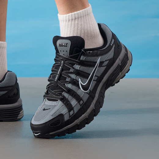 Nike (NIKE) men's shoes 2025 new autumn sneakers P-6000 retro fashionable low top lightweight breathable wear-resistant casual shoes IF6199-003 black 41