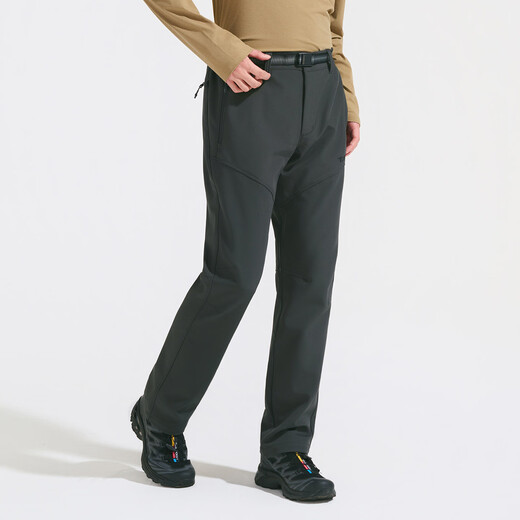 Pathfinder (TOREAD) soft shell pants for men, autumn and winter outdoor windproof and water repellent plus velvet thickened warm off-road trousers TAMMCN91860