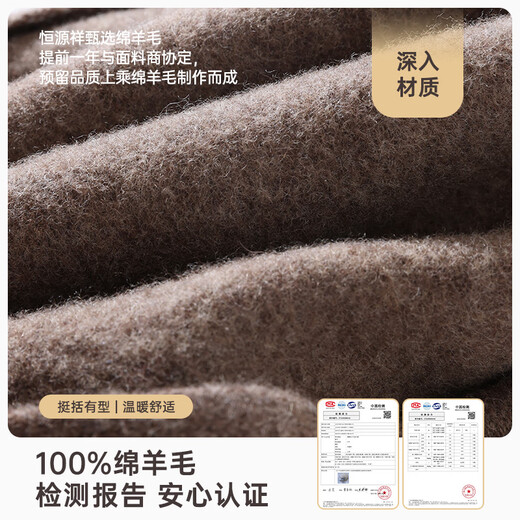 Hengyuanxiang hat women's autumn and winter warm hat woolen hat fashionable versatile fisherman hat birthday New Year gift