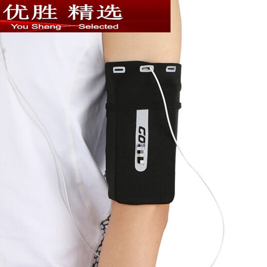 MPPMCK outdoor running mobile phone arm bag, unisex elastic arm cover, close-fitting anti-theft arm strap handbag, sports hand sleeve, blue XL