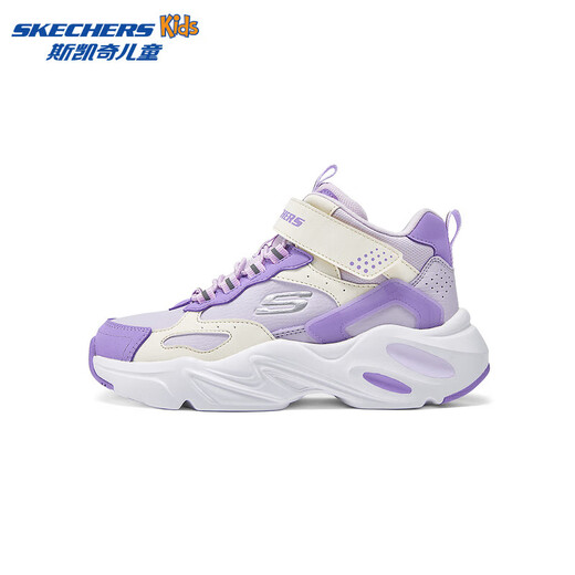 Skechers children's autumn and winter velvet warm cotton shoes for boys and girls sports non-slip middle and large children's boots 319250L WLPR/WLPR 30