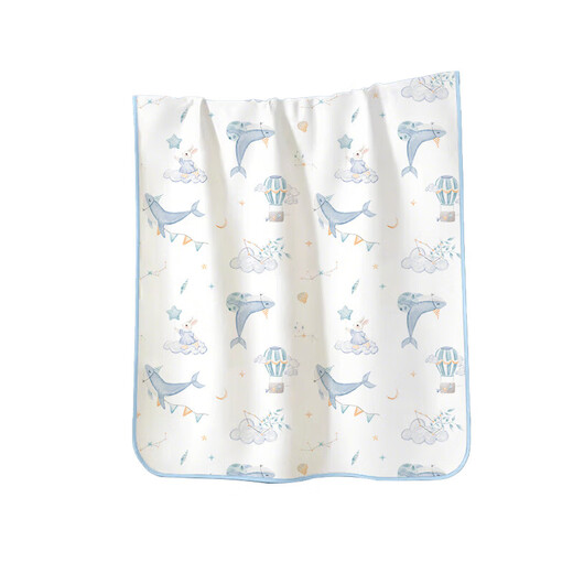 Meixinmei cotton diaper pad baby waterproof breathable washable large size A type baby sheet diaper aunt physiological mattress newborn 2 pack-Moon Rabbit Garden Party + Bamboo Dream Panda House Dry moisture-wicking waterproof diaper pad 80*120cm