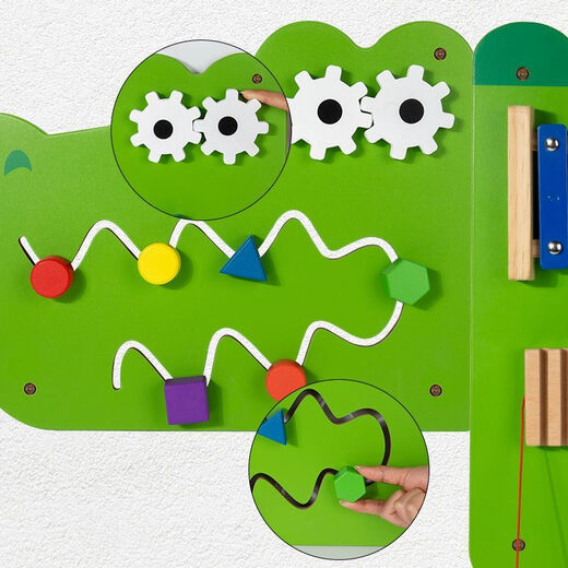 Hongtong Kinderwandspiele Kindergartenkorridordekoration Wandmontage Wand Früherziehung Puzzlebetrieb kognitives Brettspielzeug Hauptbild