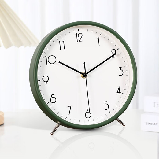 The Story of Time Desktop Desktop Clock Living Room Home Fashion Sitting Clock Simple Modern Table Clock Ornament Stand and Hang Dual-Purpose 2823-Sapphire Blue Stand and Hang Dual-Purpose