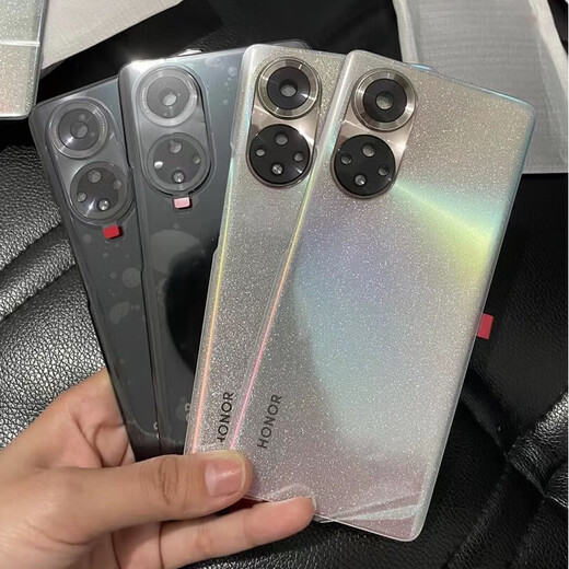 Huawei is suitable for Honor 40 original back cover glass 50 mobile phone case 50 original battery cover light luxury version Honor v40 Magic Night Black back cover with frame