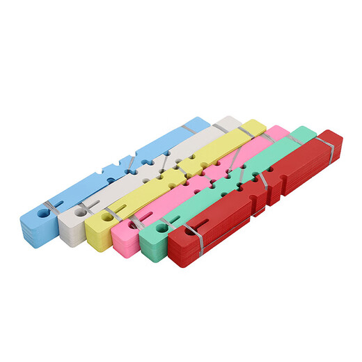 PVC ring label sapling succulent label flower gardening label plant label buckle sign gardening supplies blue 100 sheets