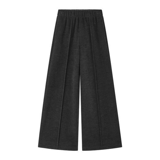 ELLE KIDS磨毛百搭全腰牛筋宽松直筒百搭女童裤子秋季长裤休闲时尚卫裤