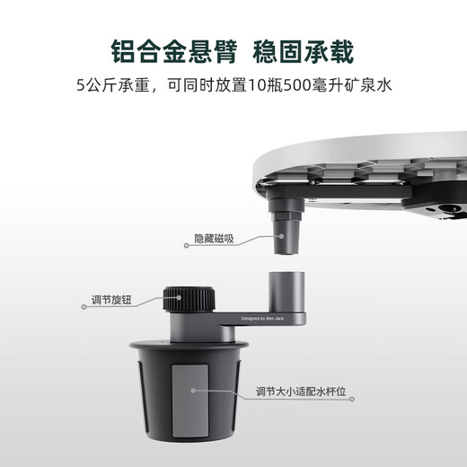 Lansu electric vehicle-mounted small table, commercial vehicle multi-purpose pneumatic lift table, middle row dining table, outdoor camping folding storage accessories, vehicle-mounted suspended small table, multi-functional luxury version orange