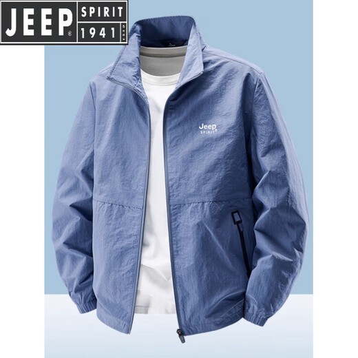 JEEP SPIRIT Jeep Men's Jacket Spring and Autumn New Sports Jacket Stand Collar Dad Casual Versatile Men's Middle-aged Top New Jacket-Dark Gray One-sided Wear XL 125-140Jin Jin is equal to 0.5 kg JEEP SPIRIT Jeep Men's Jacket Spring and Autumn New Sports Jacket Stand Collar Dad Casual Versatile Men's Middle-aged Top New Jacket-Dark Gray One-sided Wear XL 125-140Jin Jin is equal to 0.5 kg