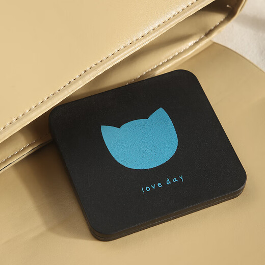 DIY mini cosmetic mirror portable cross-border high-looking foldable portable mirror mini diy small black mirror LED portable mirror small black mirror love style