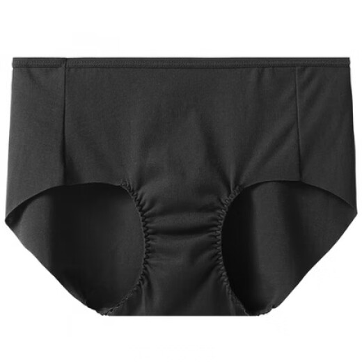 Shuya underwear women's summer cotton seamless breathable boxer briefs thin color high waist belly boxer briefs 7900 black XL