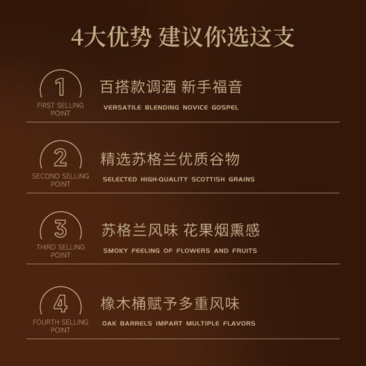 派斯顿（PASSTON）苏格兰洋酒威士忌40°烈酒酒吧可乐桶微醺自饮调酒聚会圣诞送礼 卡尔夫人整箱700ml