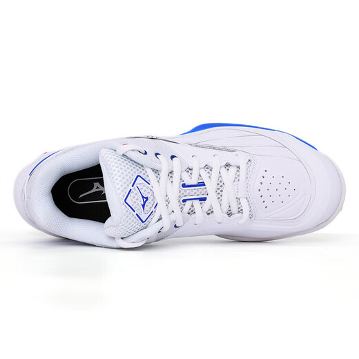 Mizuno's new WAVE FANG 2 men's and women's advanced stable support cushioning and wear-resistant badminton shoes 71GA231330 white/blue 42
