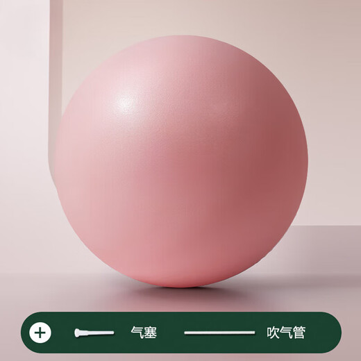 German Pilates small ball pelvic floor muscle trainer explosion-proof mini yoga ball for adult postpartum repair nude powder/20cm thickened/frosted texture 16cm