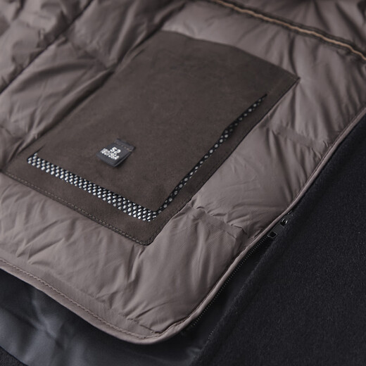 Shanshan Autumn and Winter Men's Goose Down Jacket Contains Wool and Cashmere Close-fitting Warm Removable Liner Lapel Top Jacket