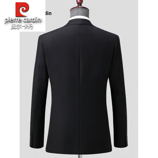 Pierre Cardin high-end no-iron all-wool suit for men 2025 autumn new business casual formal suit two-piece set Navy blue not open B version all-wool suit XS 160/84B Weight 50-55 kg