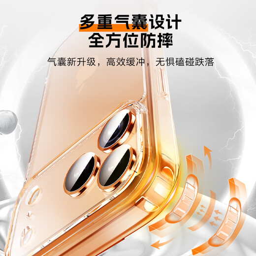 Made in Tokyo, super anti-fall | ultra-thin and translucent iPhone17ProMax mobile phone case, Apple 17ProMax protective cover, transparent, not easy to yellow, anti-fall, new Apple mobile phone case