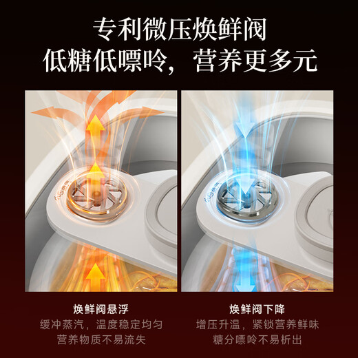 Bear white porcelain electric stew pot micro-pressure electric stew pot casserole household soup stew health pot mini small BB pot baby food supplement porridge 2-4 people DDZ-J25L3