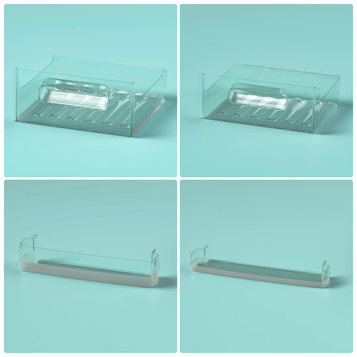 Youfantu refrigerator drawer universal refrigeration freezer drawer accessories storage fruit and vegetable box shelf flat shelf suitable for Konka Xiaomi freezer door drawer