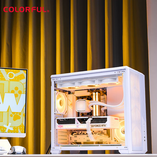 Colorful AMD Ryzen 9800X3D/RTX5070Ti/5090/5080 graphics card host DIY desktop computer live design rendering Delta mobile game assembly machine R7 9800X3D+RTX5090D丨5