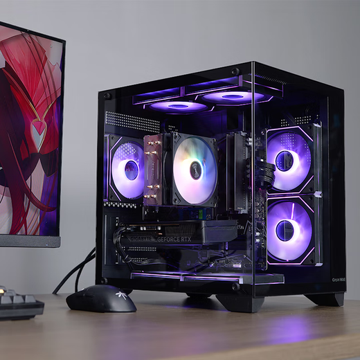 ASUS AMD Ryzen R7 5700X 9500F RTX5060 9060XT graphics card sea view room computer Delta mobile tile e-sports game console DIY desktop assembly machine R5 9600X丨RX9060XT 16G