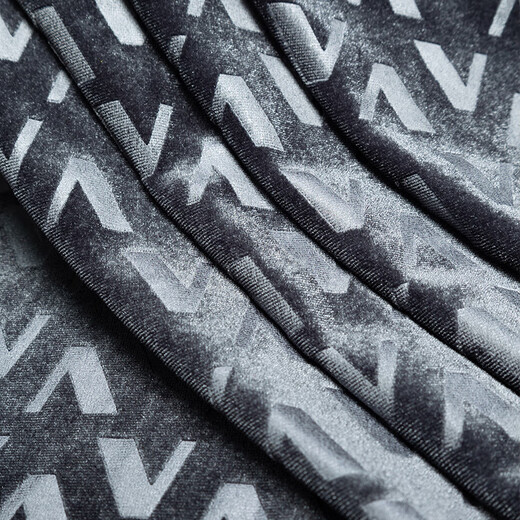 The Da Vinci Code couple pajamas autumn and winter warm gold velvet high-end jacquard home wear set gray blue L