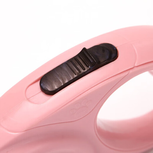 Pet retractable automatic traction rope for dogs when going out, portable automatic traction device for running, automatic retractable rope dog traction device, light purple 5 meters