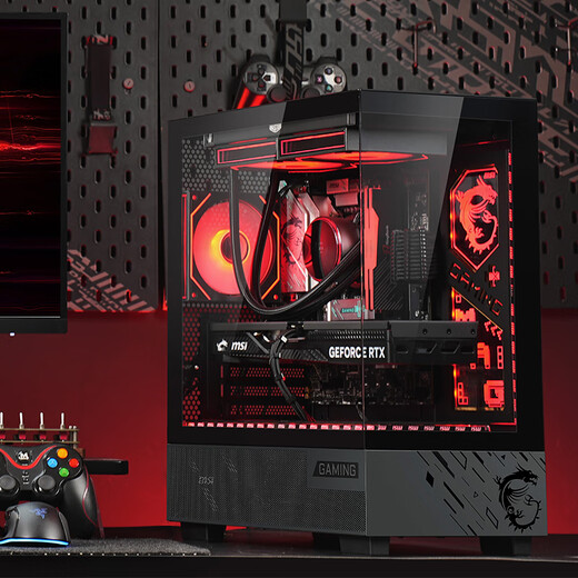 MSI family bucket U7 265KF MSI 5070/5070TI/5080 graphics card e-sports game desktop assembly computer AI host DIY complete machine U5 245KF+5060丨2