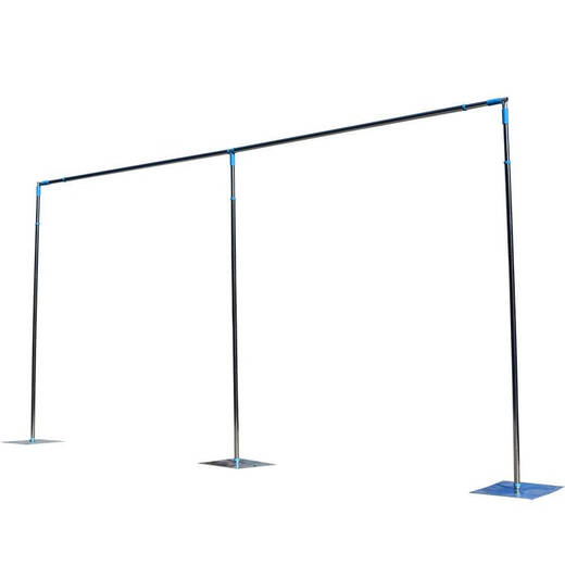 Fantasy wedding props cloth curtain gauze frame wedding stage background shelf thickened stainless steel telescopic rod plate bracket rod 4*4 complete set (increased weight 4Jin Jin is equal to 0.5 kg base)
