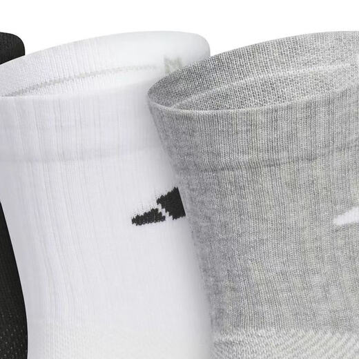 adidas adidas socks Männersocken Frauen Socken Baumwollsocken 2025 neue Sportsocken bequem atmungsaktive lässige Socken Running Wear-Resistant Midrohr Socken Schwarz und Weiß und Grau/JC9272/Drei Paare M (39-4 Größen)