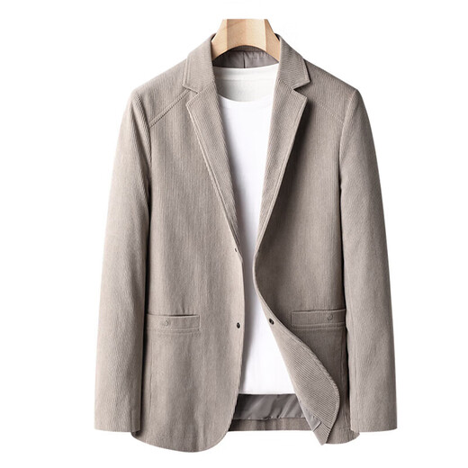 Goldlion blazer men's autumn and winter business casual suit middle-aged no-iron solid color single suit casual gentleman's jacket black M 170