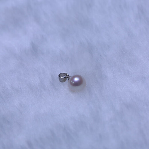 Muju 8.5-9mm natural freshwater pearl pendant S925 silver pendant melon seed buckle fashion simple handmade necklace not included