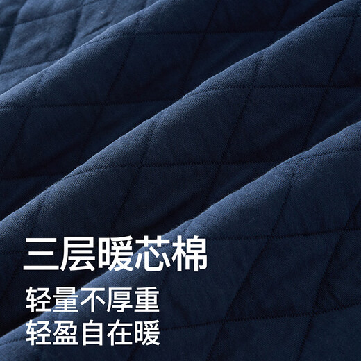 Fenton Pajamas Men's 7A Antibacterial Outer Pure Cotton 2025 Autumn and Winter New Warm Air Sandwich Couple Pajamas Home Clothing