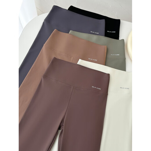 Modal shark pants for women in spring and autumn wear 2025 new high-waist, belly-lifting and hip-lifting leggings fitness yoga pants green L 115--130Jin [Jin equals 0.5 kg]