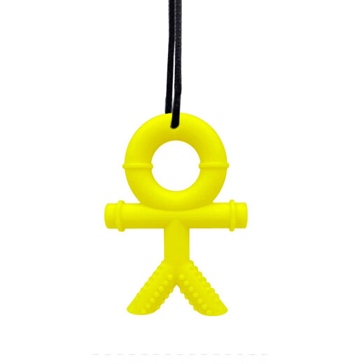 Food grade baby soothing anti-biting hand bite gel oral molar stick baby silicone teether blue 1 pack