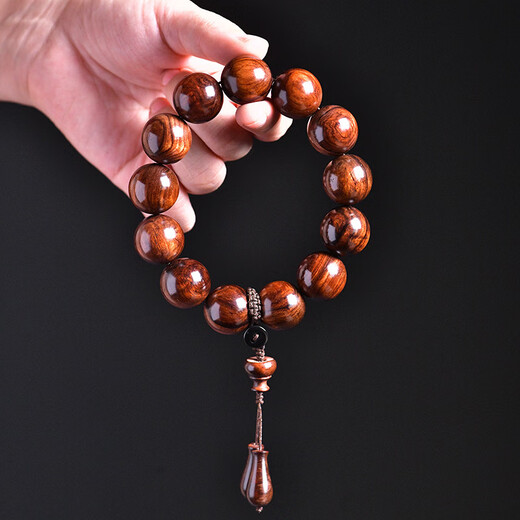 维多利亚宫廷海南老油梨手串高品真货海黄紫油梨108男佛珠手链散佛珠 海南老料紫油梨7mm26颗